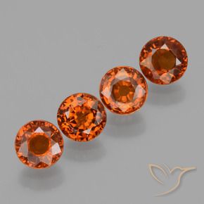 2.73 ct natürliche Mittelorange Spessartit-Garn-Edelsteine, Runden, VVS-VS
