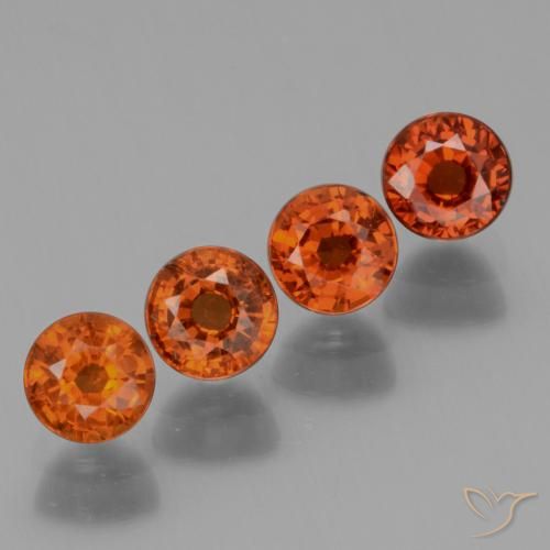 2.16 ct natürliche Mittelorange Spessartit-Garn-Edelsteine, Runden, VS