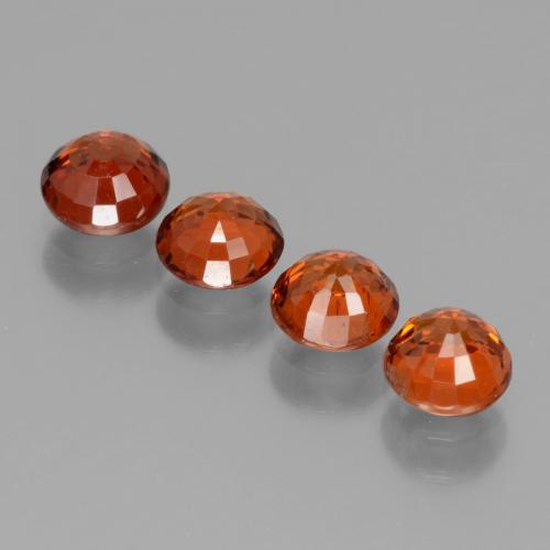 2.55 ct natürliche Bonbonrot Spessartit-Garn-Edelsteine, Rund Schliff, VS