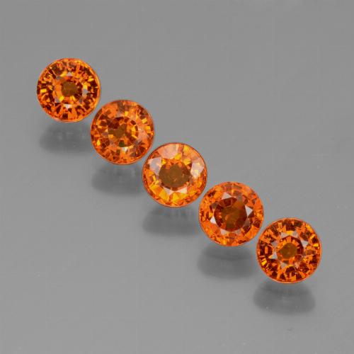 2,68 ct natürliche orangefarbener Spessartin-Edelsteine, Rundschliff, VS