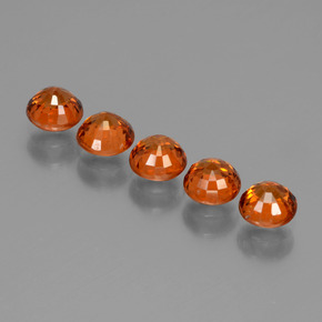 2,68 ct natürliche orangefarbener Spessartin-Edelsteine, Rundschliff, VS