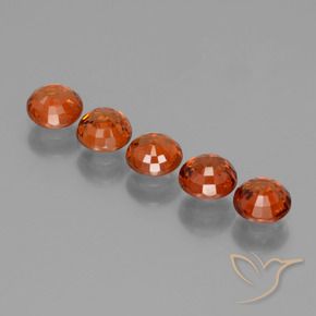 2.55 ct natürliche Dunkelorange Spessartit-Garn-Edelsteine, Runden, VS