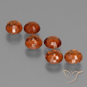 3.09 ct natürliche tieforange Spessartit-Garn-Edelsteine, Runden, VS