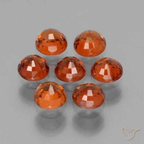 3.09 ct natürliche Mittelorange Spessartit-Garn-Edelsteine, Runden, VS