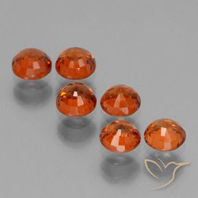 2.87 ct natürliche Mittelorange Spessartit-Garn-Edelsteine, Runden, VS