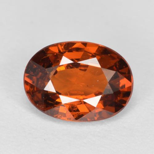 1,02 ctw natürlicher orangefarbener Spessartin, Oval Schliff, VS-SI