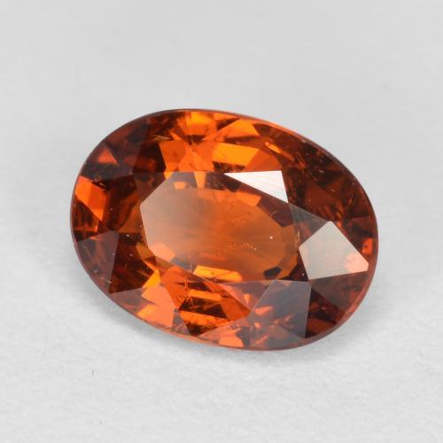 1,02 ctw natürlicher orangefarbener Spessartin, Oval Schliff, VS-SI