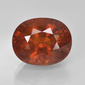 7,90 ctw natürlicher orangefarbener Spessartin, Oval Schliff, VS-SI