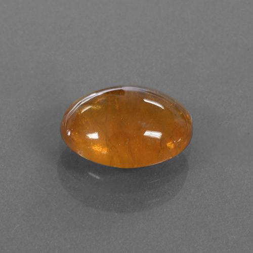9,17 ctw natürlicher Amber Orange Spessartit-Garn, Oval Schliff, Lichtdurchlässig