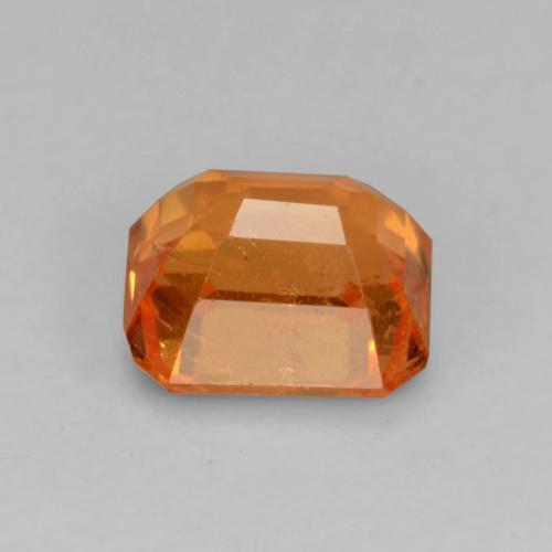 0,91 ctw natürlicher orangefarbener Spessartin, Smaragdschliff, VS-SI