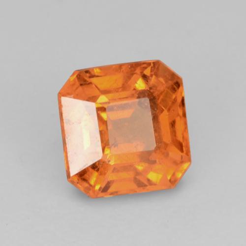 0,95 ctw natürlicher orangefarbener Spessartin, Smaragdschliff, VS-SI