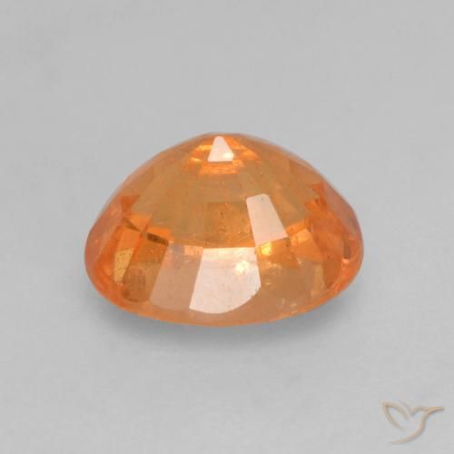 0,83 ctw natürlicher orangefarbener Spessartin, Oval Schliff, VS-SI