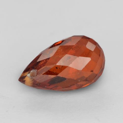 1,23 ctw natürlicher roter Spessartin, Briolette, VS-SI