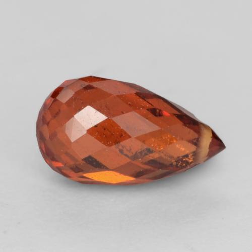 1,23 ctw natürlicher roter Spessartin, Briolette, VS-SI