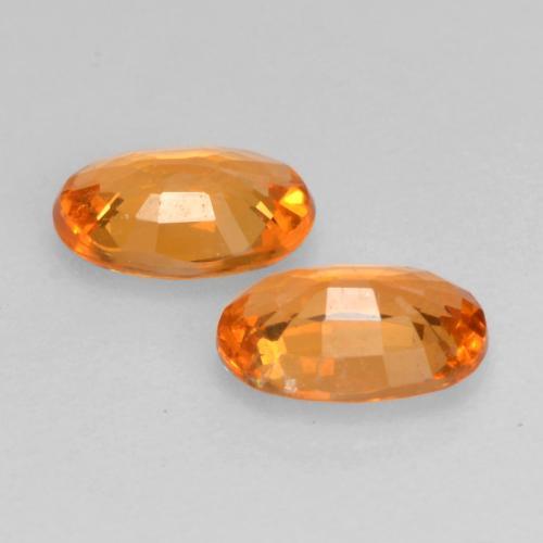 0,93 ct natürliche orangefarbener Spessartin-Edelsteine, Oval Schliff, VVS-VS