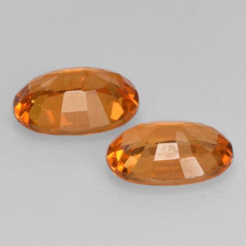 1,10 ct natürliche orangefarbener Spessartin-Edelsteine, Oval Schliff, VS