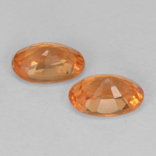 1.36 ct natürliche Amber Orange Spessartit-Garn-Edelsteine, Oval Schliff, VS-SI