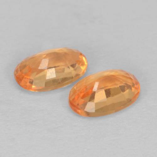 0,64 ct natürliche orangefarbener Spessartin-Edelsteine, Oval Schliff, VS