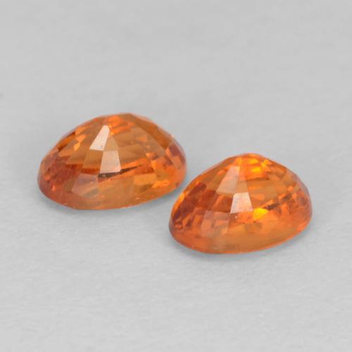 0,95 ct natürliche orangefarbener Spessartin-Edelsteine, Oval Schliff, VS
