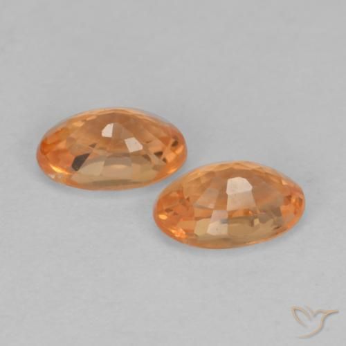 0.80 ct natürliche hellorange Spessartit-Garn-Edelsteine, Oval Schliff, VS-SI