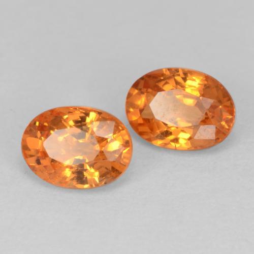 1.29 ct natürliche hellorange Spessartit-Garn-Edelsteine, Oval Schliff, VS-SI