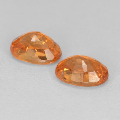 1.29 ct natürliche hellorange Spessartit-Garn-Edelsteine, Oval Schliff, VS-SI