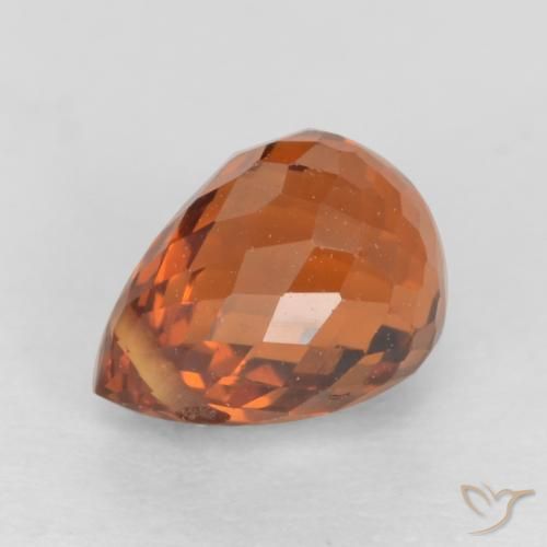 9,17 ctw natürlicher rötlich-orange Spessartit-Garn, Briolette, VS