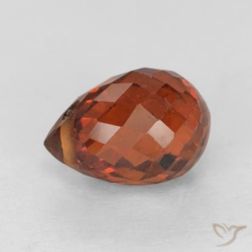 1.52ct Natürlicher Feuerrot Spessartit-Garn, Briolette, VS-SI