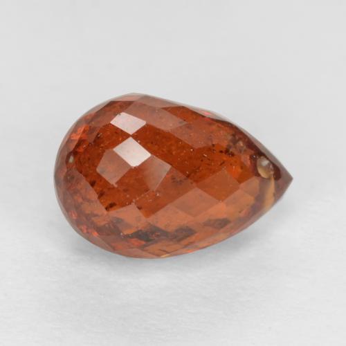 9,17 ctw natürlicher Amber Orange Spessartit-Garn, Briolette, SI