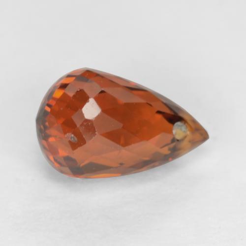 1,33 ctw natürlicher roter Spessartin, Briolette, VS