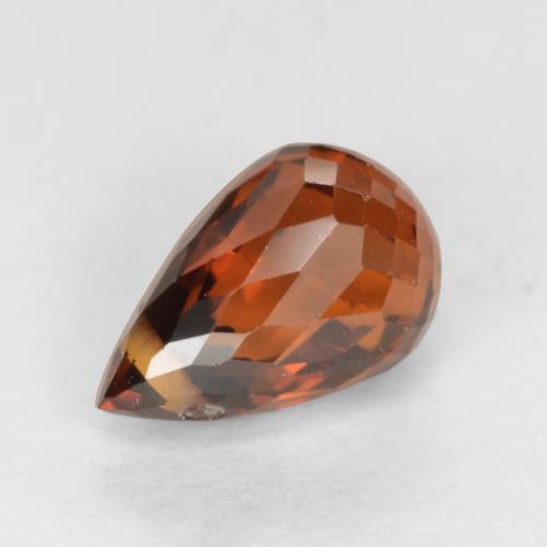 1,33 ctw natürlicher roter Spessartin, Briolette, VS