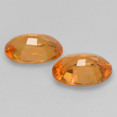 1,19 ct natürliche orangefarbener Spessartin-Edelsteine, Oval Schliff, VS