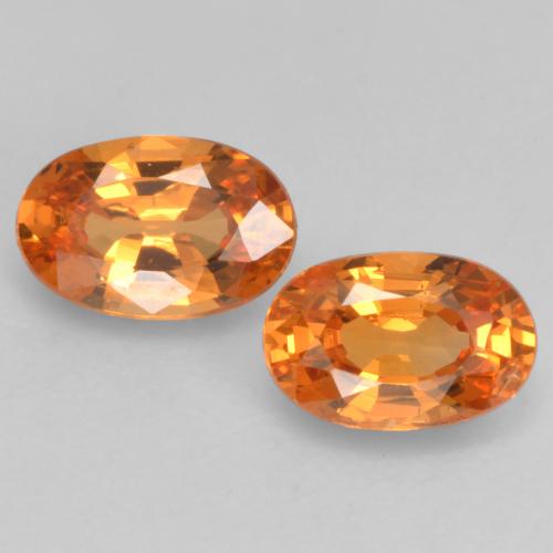 1,11 ct natürliche orangefarbener Spessartin-Edelsteine, Oval Schliff, VS