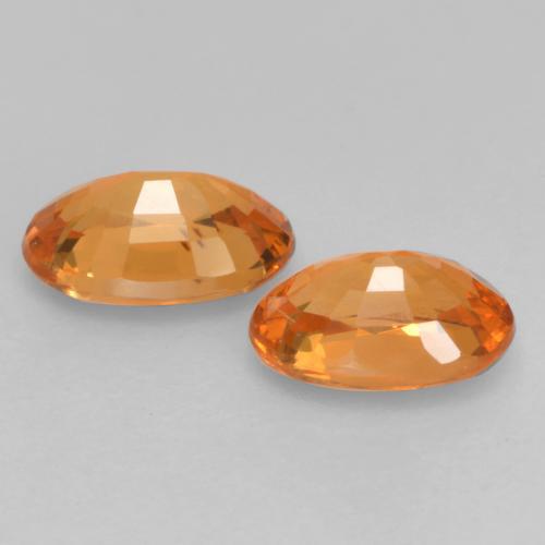 1,11 ct natürliche orangefarbener Spessartin-Edelsteine, Oval Schliff, VS