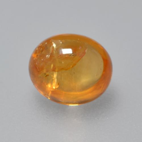 0,91 ctw natürlicher orangefarbener Spessartin, Oval Schliff, Transparent