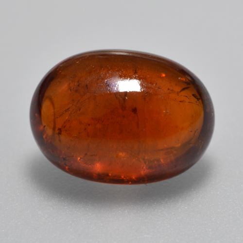 5,72 ctw natürlicher orangefarbener Spessartin, Oval Schliff, Lichtdurchlässig