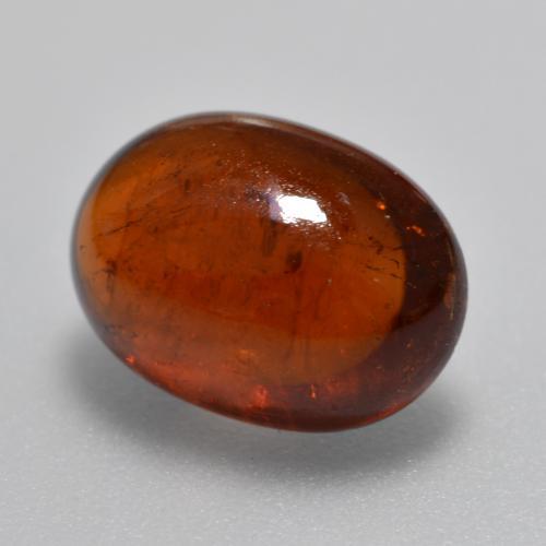 5,72 ctw natürlicher orangefarbener Spessartin, Oval Schliff, Lichtdurchlässig