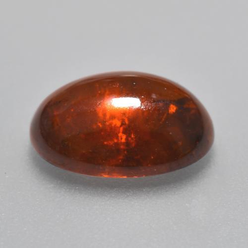 5,72 ctw natürlicher orangefarbener Spessartin, Oval Schliff, Lichtdurchlässig
