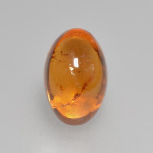 9,17 ctw natürlicher Mittelorange Spessartit-Garn, Oval Schliff, Transparent