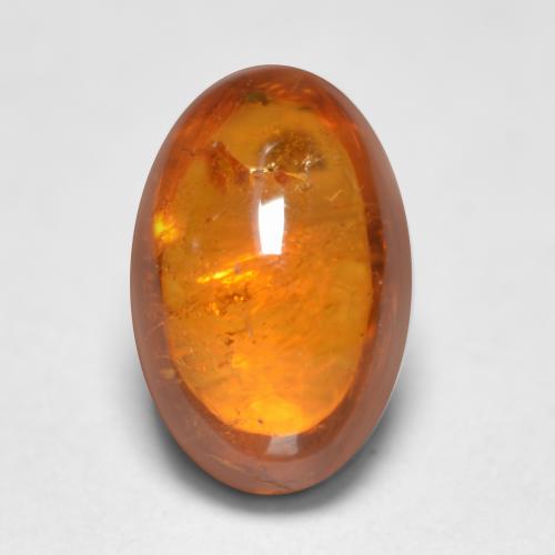 0,81 ctw natürlicher orangefarbener Spessartin, Oval Schliff, Transparent