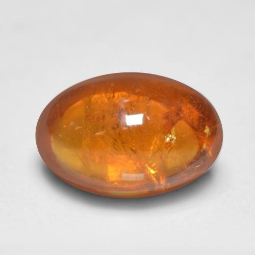 0,81 ctw natürlicher orangefarbener Spessartin, Oval Schliff, Transparent