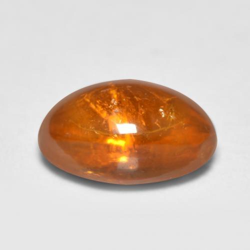 0,81 ctw natürlicher orangefarbener Spessartin, Oval Schliff, Transparent
