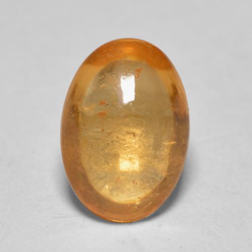 0,82 ctw natürlicher orangefarbener Spessartin, Oval Schliff, Transparent