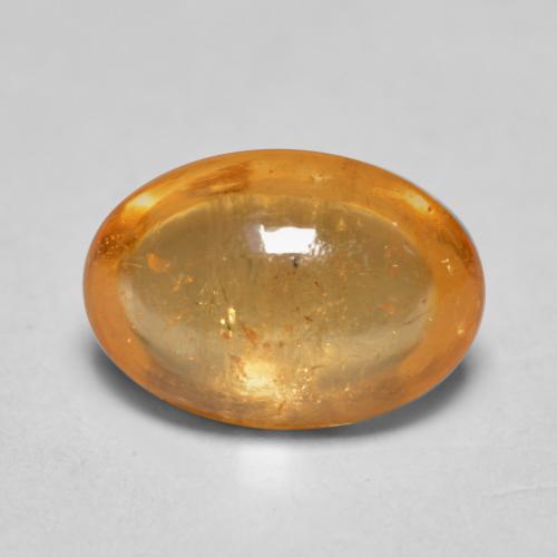 0,82 ctw natürlicher orangefarbener Spessartin, Oval Schliff, Transparent