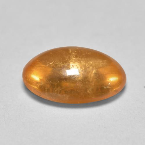 0,82 ctw natürlicher orangefarbener Spessartin, Oval Schliff, Transparent