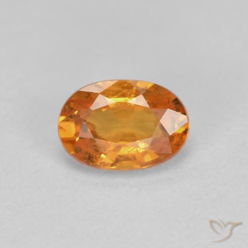 9,17 ctw natürlicher hellorange Spessartit-Garn, Oval, VS-SI
