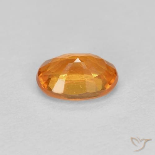 9,17 ctw natürlicher hellorange Spessartit-Garn, Oval, VS-SI