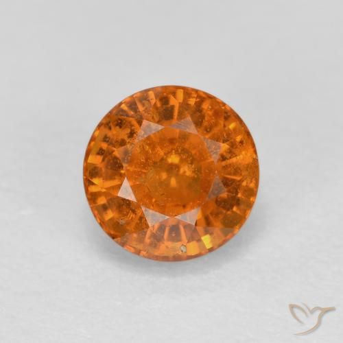 0.56ct Natürlicher Erdiges Orange Spessartit-Garn, Runden, VS-SI