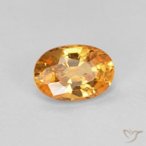 9,17 ctw natürlicher Aprikose Orange Spessartit-Garn, Oval, VS-SI