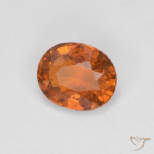 9,17 ctw natürlicher Mitteldunkles Orange Spessartit-Garn, Oval, VS
